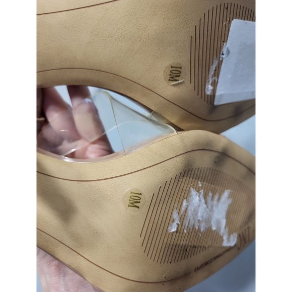 INC International Concepts Keilani Crossover Neutral Stiletto Heels, 10 - Picture 7 of 7